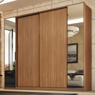 Guarda Roupa Casal Laredo 4 Portas de Correr 4 Gavetas Amêndola-nude Prime Tx