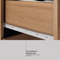 Guarda Roupa Casal 8 Portas Com Espelho E 2 Gavetas Paranaguá Amêndola Touch-off White - 7