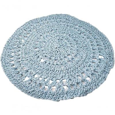 Kit 4 Sousplats Yoi Tricot Azul Glacial 38cmx38cm