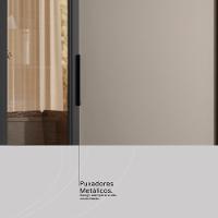 Guarda Roupa Casal 4 Portas Vidro Reflecta E 4 Gavetas Laredo Nogueira-nude Prime Tx - 9