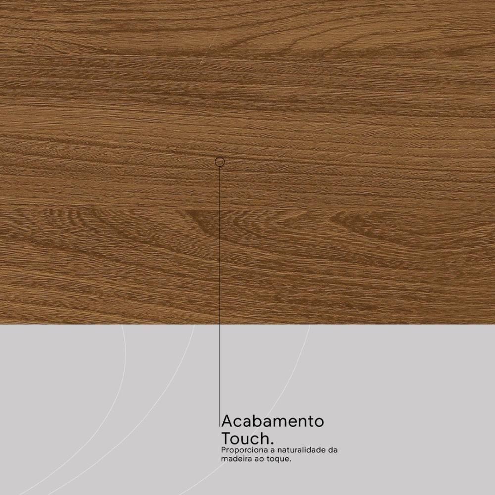 Guarda Roupa Casal 8 Portas Com Espelho E 2 Gavetas Paranaguá Amêndola Touch-off White - 5