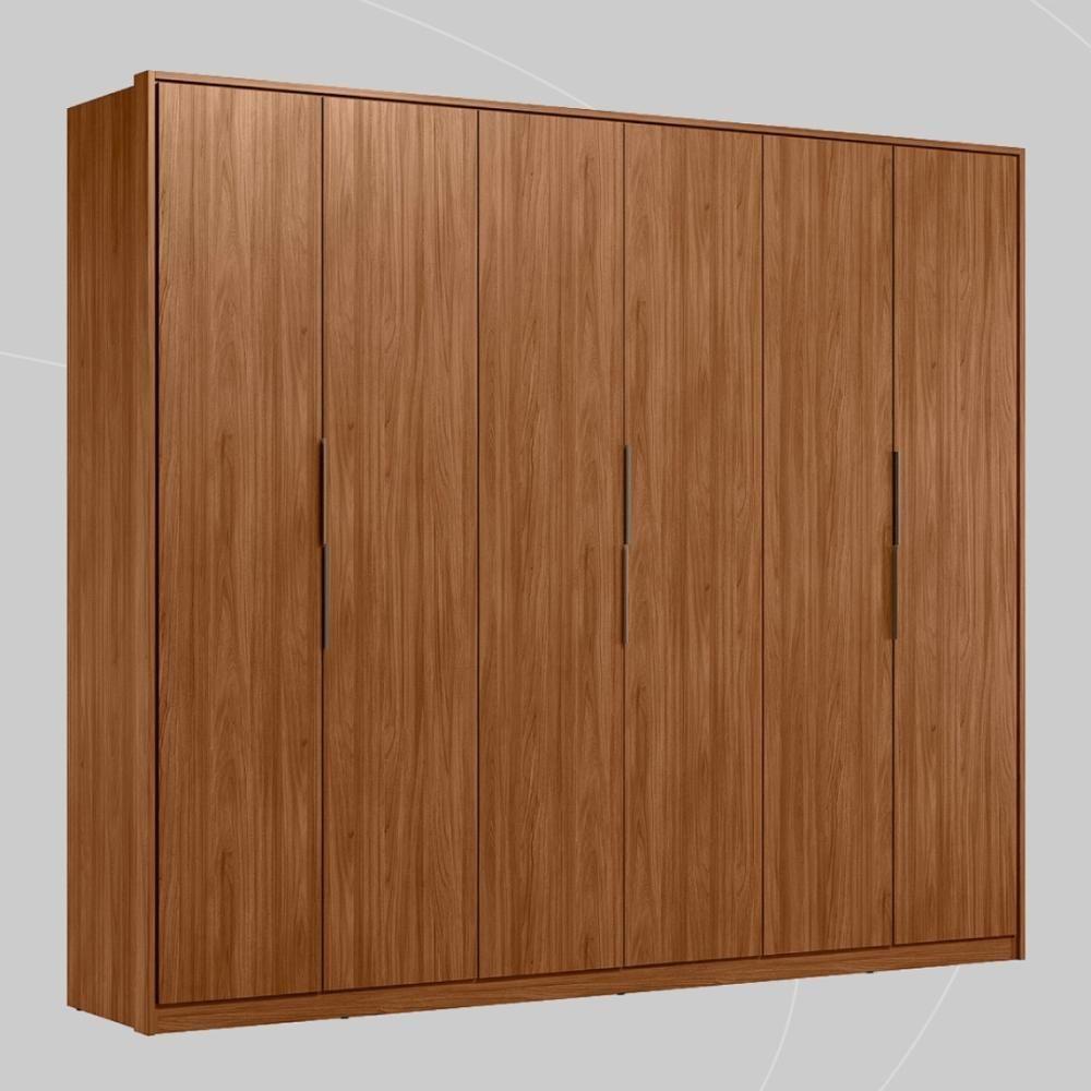 Guarda Roupa Casal 6 Portas E 6 Gavetas Atrice Nogueira Touch - 10