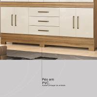 Guarda Roupa Casal 10 Portas E 3 Gavetas New Murano Amêndola Touch-off White - 7