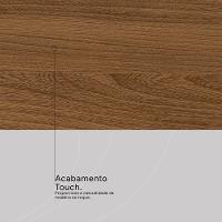 Guarda Roupa Casal 4 Portas E 3 Gavetas Attore Amêndola-grafito Amêndola-grafito - 5