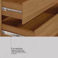 Guarda Roupa Casal 4 Portas Com Espelho E 3 Gavetas Attore Amêndola Touch Amêndola Touch - 6