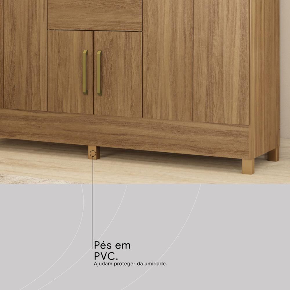 Guarda Roupa Casal 8 Portas E 2 Gavetas Paranaguá Amêndola Touch - 9