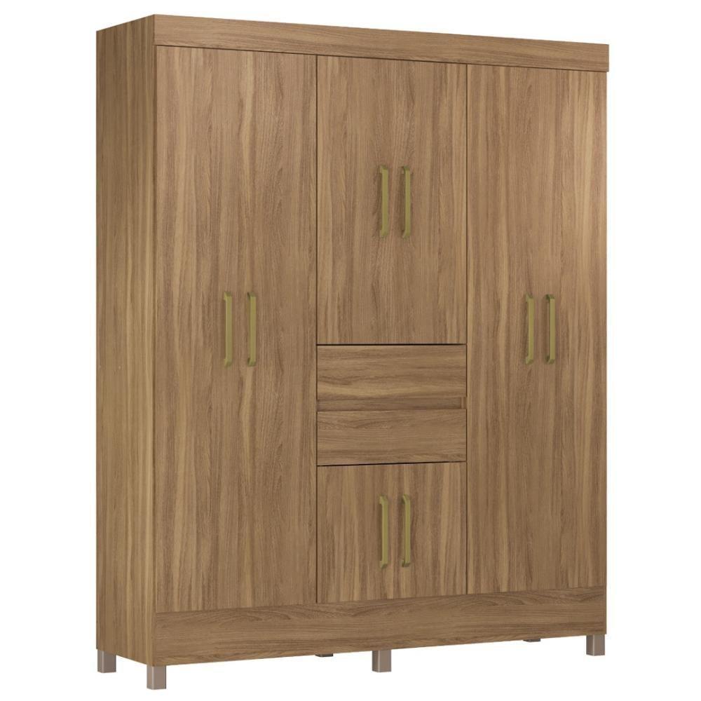 Guarda Roupa Casal 8 Portas E 2 Gavetas Paranaguá Amêndola Touch - 10
