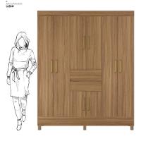 Guarda Roupa Casal 8 Portas E 2 Gavetas Paranaguá Amêndola Touch