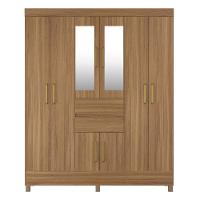 Guarda Roupa Casal 8 Portas Com Espelho E 2 Gavetas Paranaguá Amêndola Touch - 6