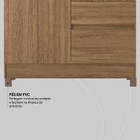 Guarda Roupa Solteiro 4 Portas E 2 Gavetas Almirante Amêndola Touch Amêndola Touch - 9