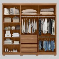 Guarda Roupa Casal 6 Portas E 4 Gavetas Venice Amêndola Touch-off White - 3