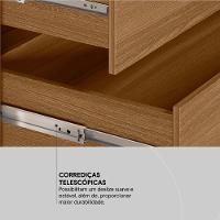 Guarda Roupa Casal 6 Portas E 4 Gavetas Venice Amêndola Touch-off White - 8