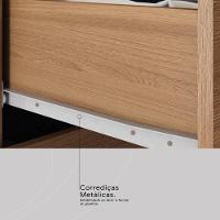 Guarda Roupa Solteiro 3 Portas E 1 Gaveta Realeza Amêndola Touch-off White - 7