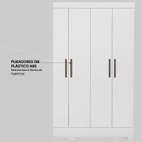 Guarda Roupa Casal 6 Portas E 3 Gavetas Prático Branco Branco - 9