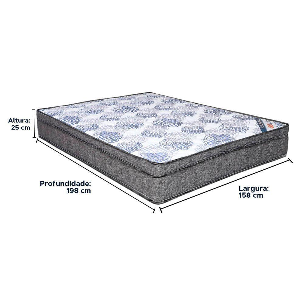 Cama Box Baú Bege E Colchão Iso Superpocket Molas Ensacadas Queen Ortobom - 6