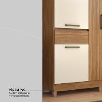 Guarda Roupa Casal 6 Portas E 2 Gavetas Mauá Amêndola Touch off White - 8