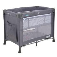 Berço Portatil Cercado Burigotto Relax Com Mosquiteiro Até 15 Kg Gray Cinza - 1