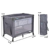 Berço Portatil Cercado Burigotto Relax Com Mosquiteiro Até 15 Kg Gray Cinza - 4