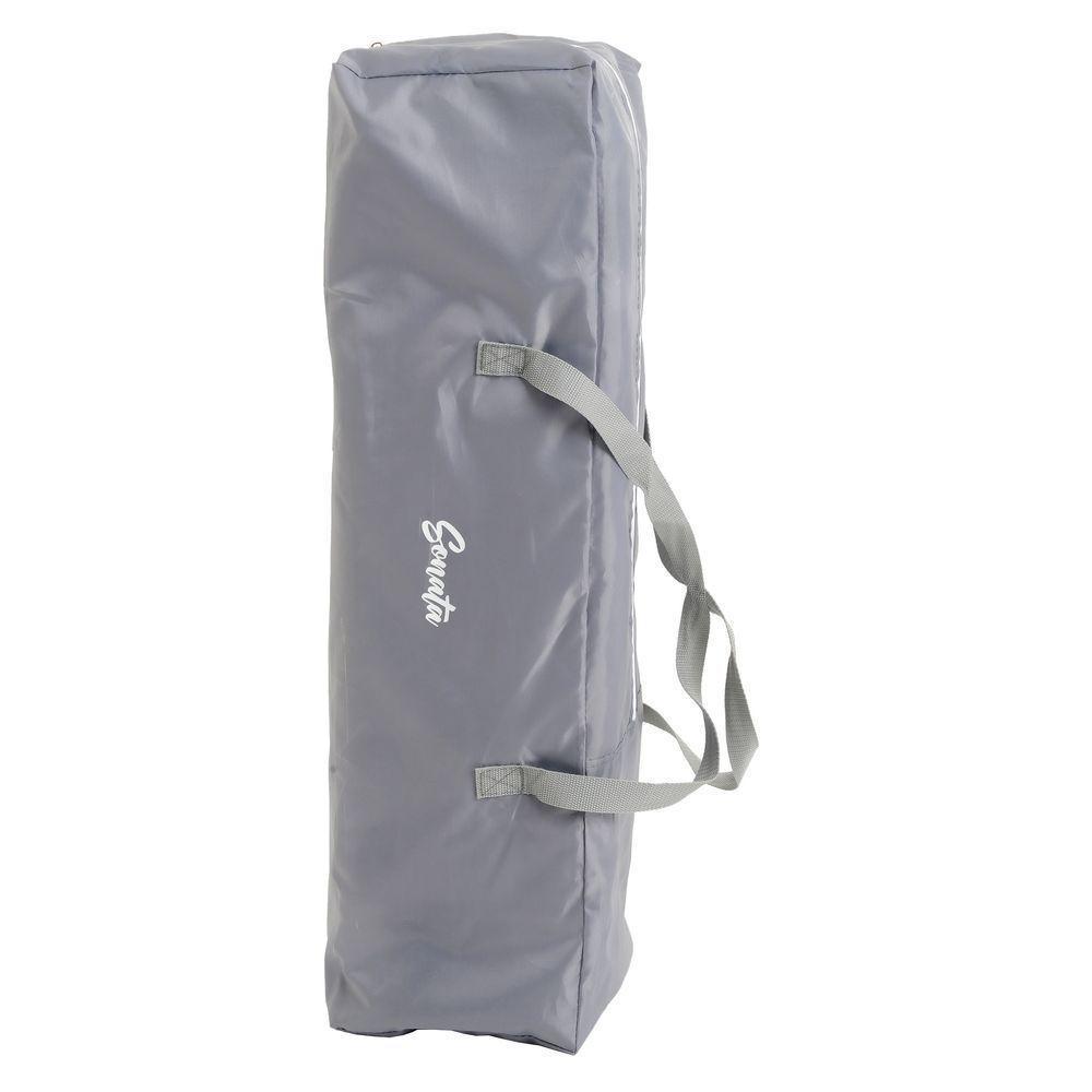 Berço Portátil Burigotto Sonata Desmontável Com Mosquiteiro Cinza Gray - 4