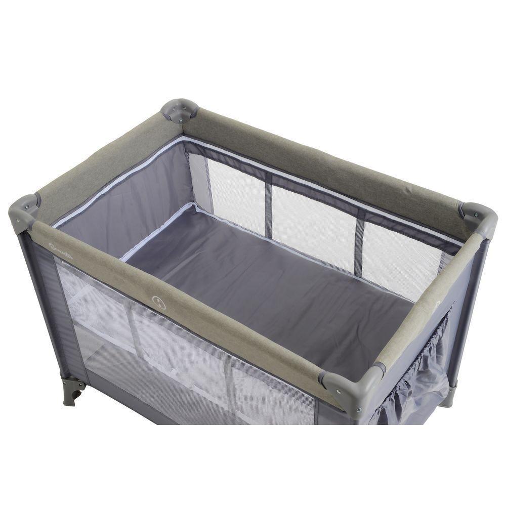 Berço Portátil Burigotto Sonata Desmontável Com Mosquiteiro Cinza Gray - 6