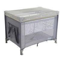 Berço Portátil Burigotto Sonata Desmontável Com Mosquiteiro Cinza Gray - 3