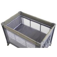 Berço Portátil Burigotto Sonata Desmontável Com Mosquiteiro Cinza Gray - 6