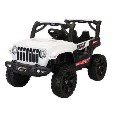 Jipe Elétrico Infantil Bang Toys Aventura 12V Com Controle Remoto Branco Bivolt