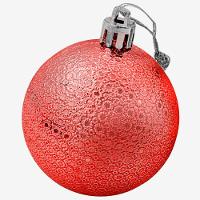 Kit 48 Bolas Enfeite Natalino árvore Natal 60mm Vermelho - 1