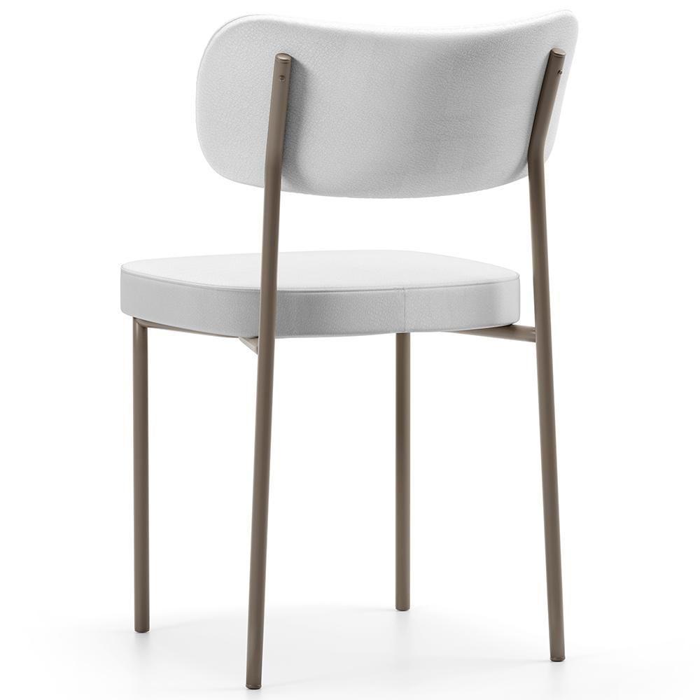 Kit 06 Cadeiras Decorativas Para Sala De Jantar Melina Base Arena L02 Facto Branco - Lyam Decor - 7