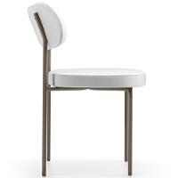 Kit 06 Cadeiras Decorativas Para Sala De Jantar Melina Base Arena L02 Facto Branco - Lyam Decor - 6