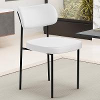 Kit 02 Cadeiras Decorativas Para Sala De Jantar Melina L02 Facto Branco - Lyam Decor - 2