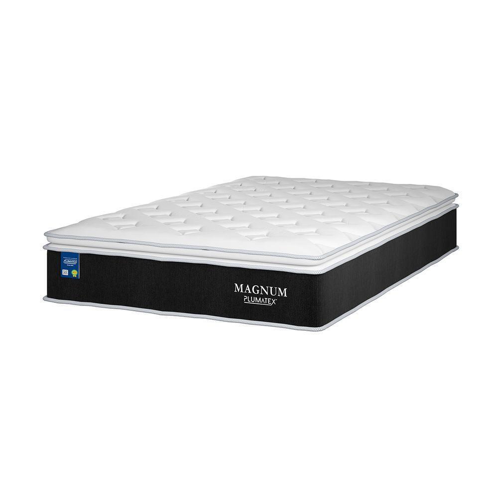 Cama Box Baú Cinza E Colchão Magnum Molas Ensacadas Queen Plumatex - 2