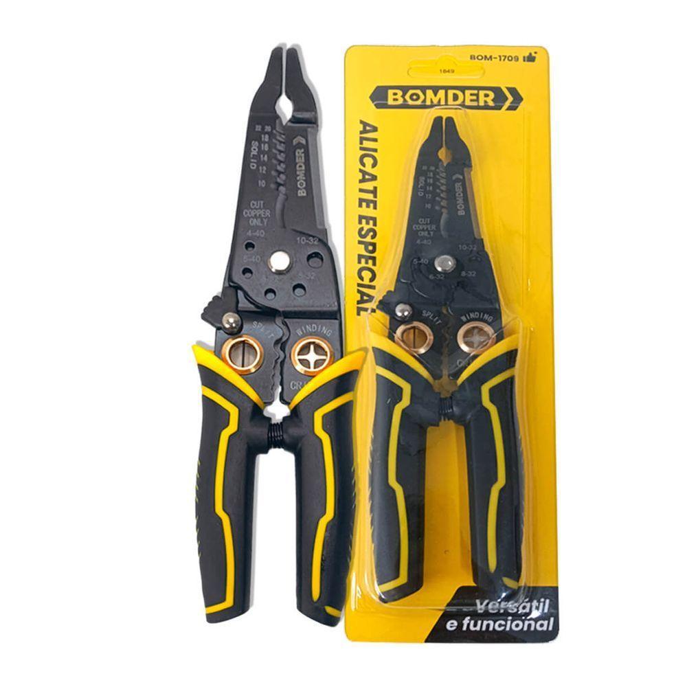 Alicate Decapador Multifuncional Cortar Enrolar Separar Fios - 1