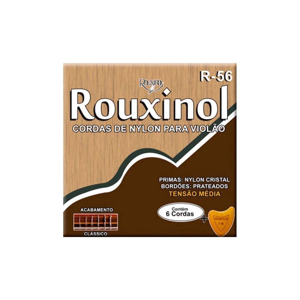 Encord Violao Nylon Cristal/prateada Tensao Media Nylon R56 Rouxinol - 1