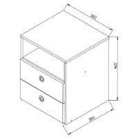 Quarto Casal Com Cama Queen E Mesas De Cabeceira 160 Tókio Branco