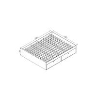 Quarto Casal Com Cama Queen E Mesas De Cabeceira 160 Tókio Branco - 5