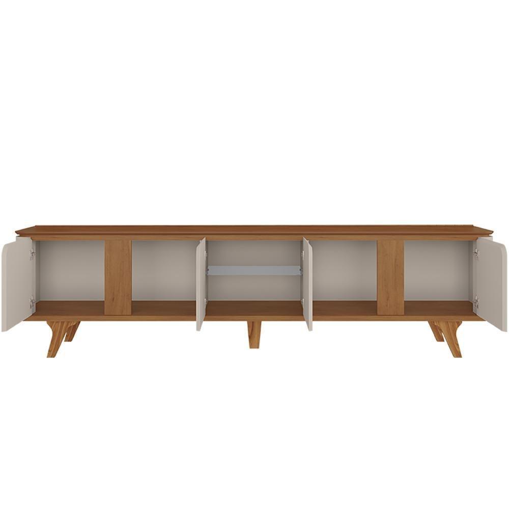 Rack Bancada Para Tv 60 Pol 217 Cm 11097 Cedro Off White Dcasa Cedro Off White - 5