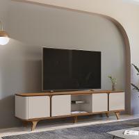 Rack Bancada Para Tv 60 Pol 217 Cm 11097 Cedro Off White Dcasa Cedro Off White - 3