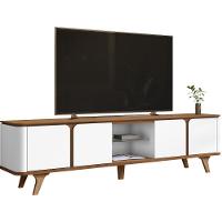 Rack Bancada Para Tv 60 Pol 217 Cm 11097 Cedro Branco Dcasa Cedro Branco - 1