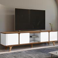 Rack Bancada Para Tv 60 Pol 217 Cm 11097 Cedro Branco Dcasa Cedro Branco