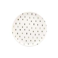 Prato Sobremesa Em Cerâmica Flat Samambaia 20cm Oxford - 1