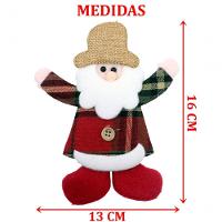 Kit 8 Pendente Enfeite árvore Natal Boneco Papai Noel 15cm - 2
