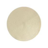 Lugar Americano Redondo Em Polipropileno Cru 38cm Mimo Style - 1