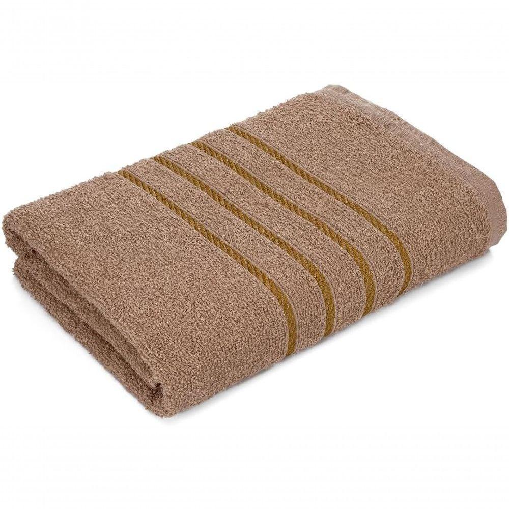 Jogo De Toalha 2 Banho + 2 Rosto Montreal 100% Algodão Alta Absorção Marron - 2