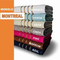 Jogo De Toalha 2 Banho 2 Rosto 4pçs Coleção Montreal 100% Algodão Marrom - 2