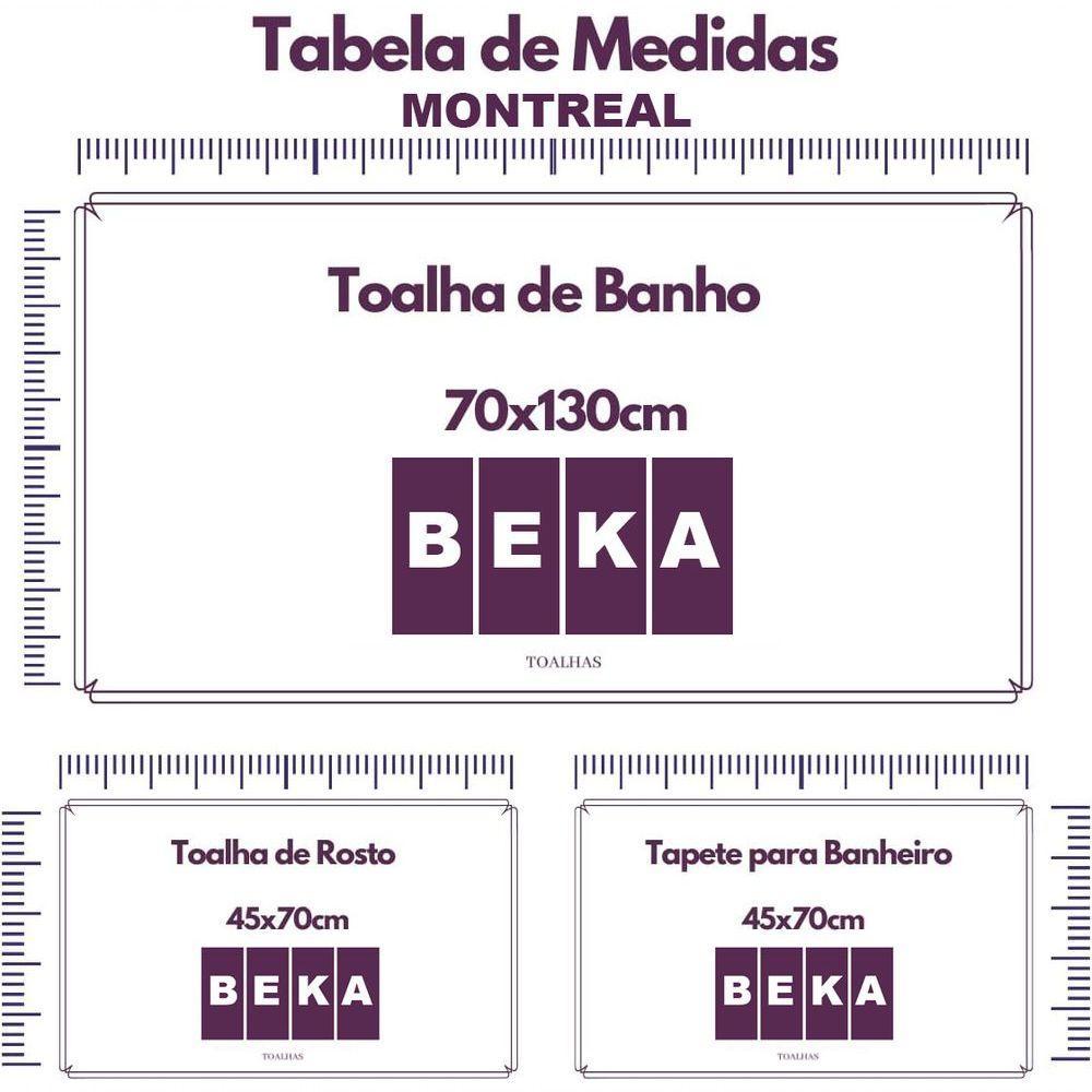 Jogo De Toalha Montreal 2 Banhão + 2 Rosto + 2 Tapete Piso Luxuoso 100% Algodão Azul Marinho - 2