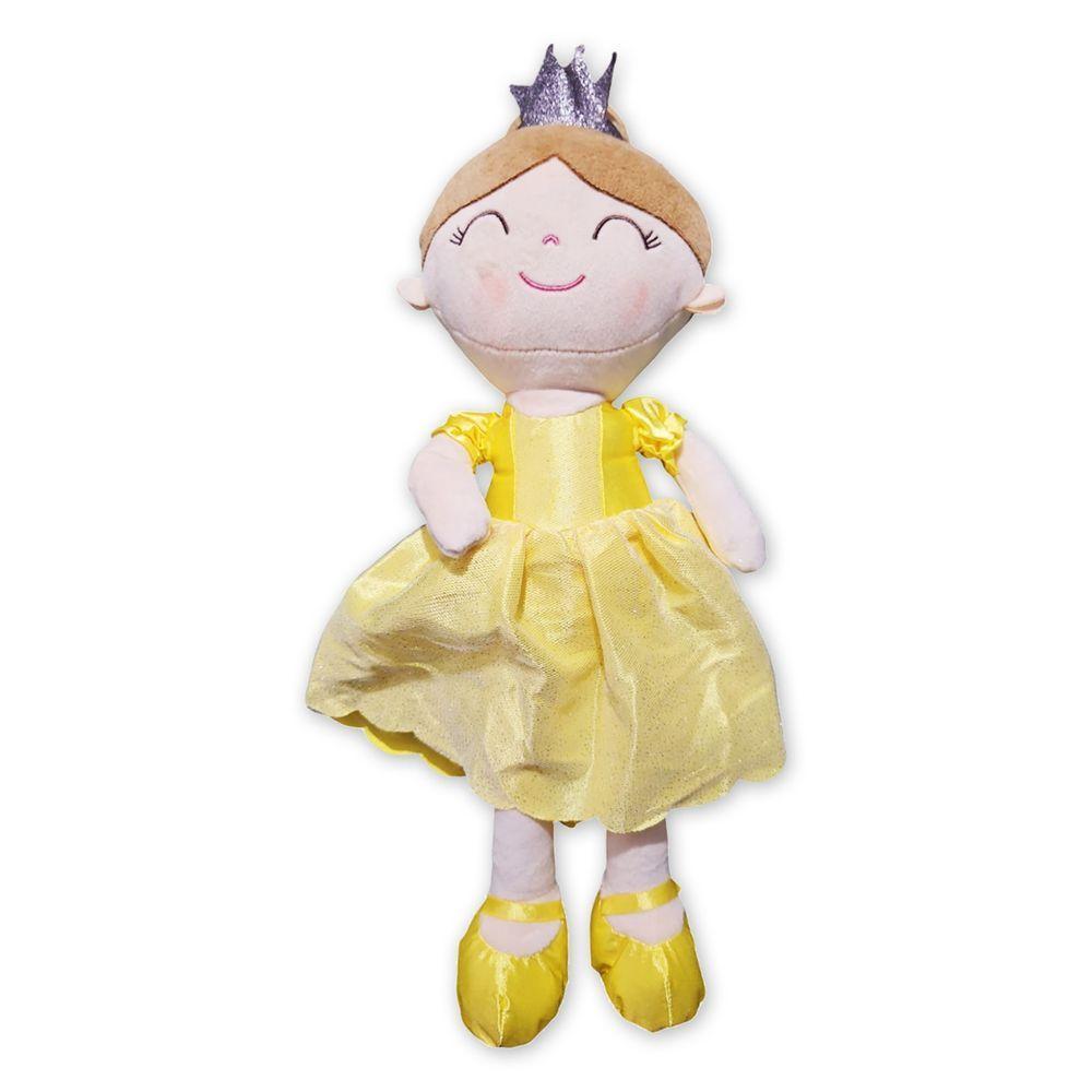 Boneca Pelúcia Princesa Fada Grande Sonhos Brilho Fofa - 3