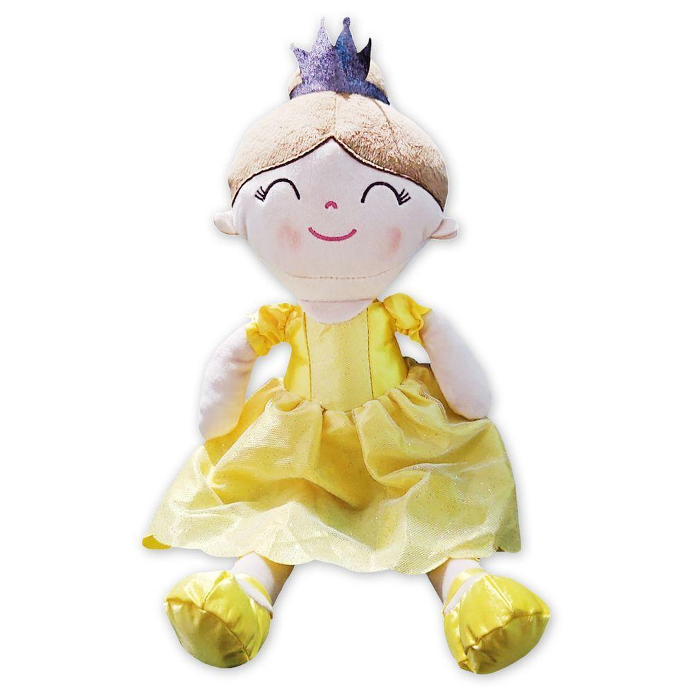 Boneca Pelúcia Princesa Fada Grande Sonhos Brilho Fofa - 4