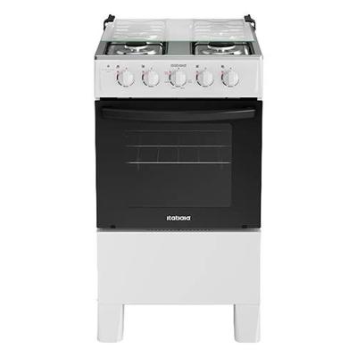 Fogão de Piso 4 Bocas a Gás Itatiaia Star Clean New Mesa Inox Branco Acendimento Manual