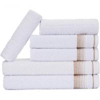 Jogo De Toalhas Luxury Soft Beka 360 G m² 2 Banho + 2 Rosto + 2 Piso Luxo Branco - 1